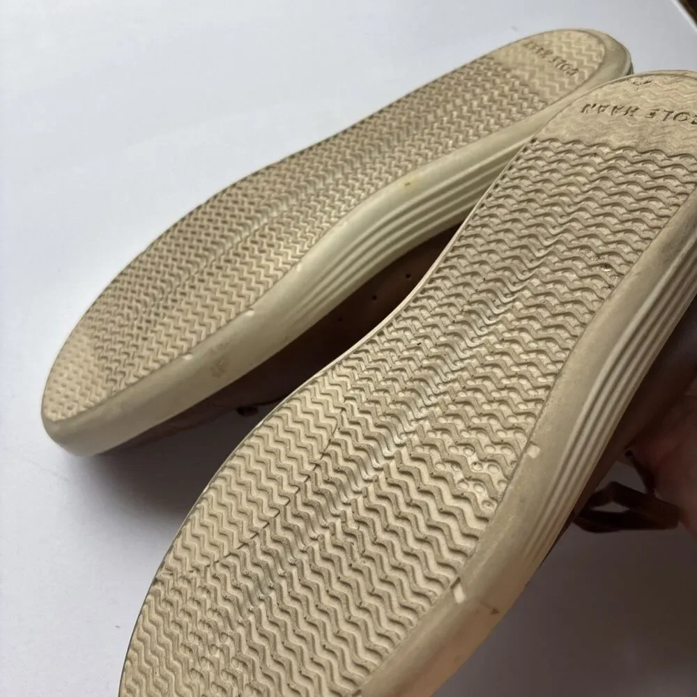 Cole Haan Grand Plus Crosscourt Mens Sneakers Sz 10 British Tan Leather C36924